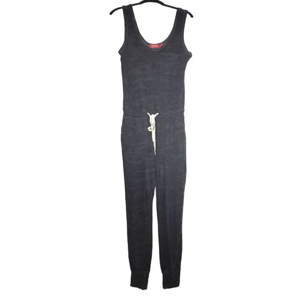 n:philanthropy Opal Jumpsuit Black Camo Sleeveless Jogger - Size XS